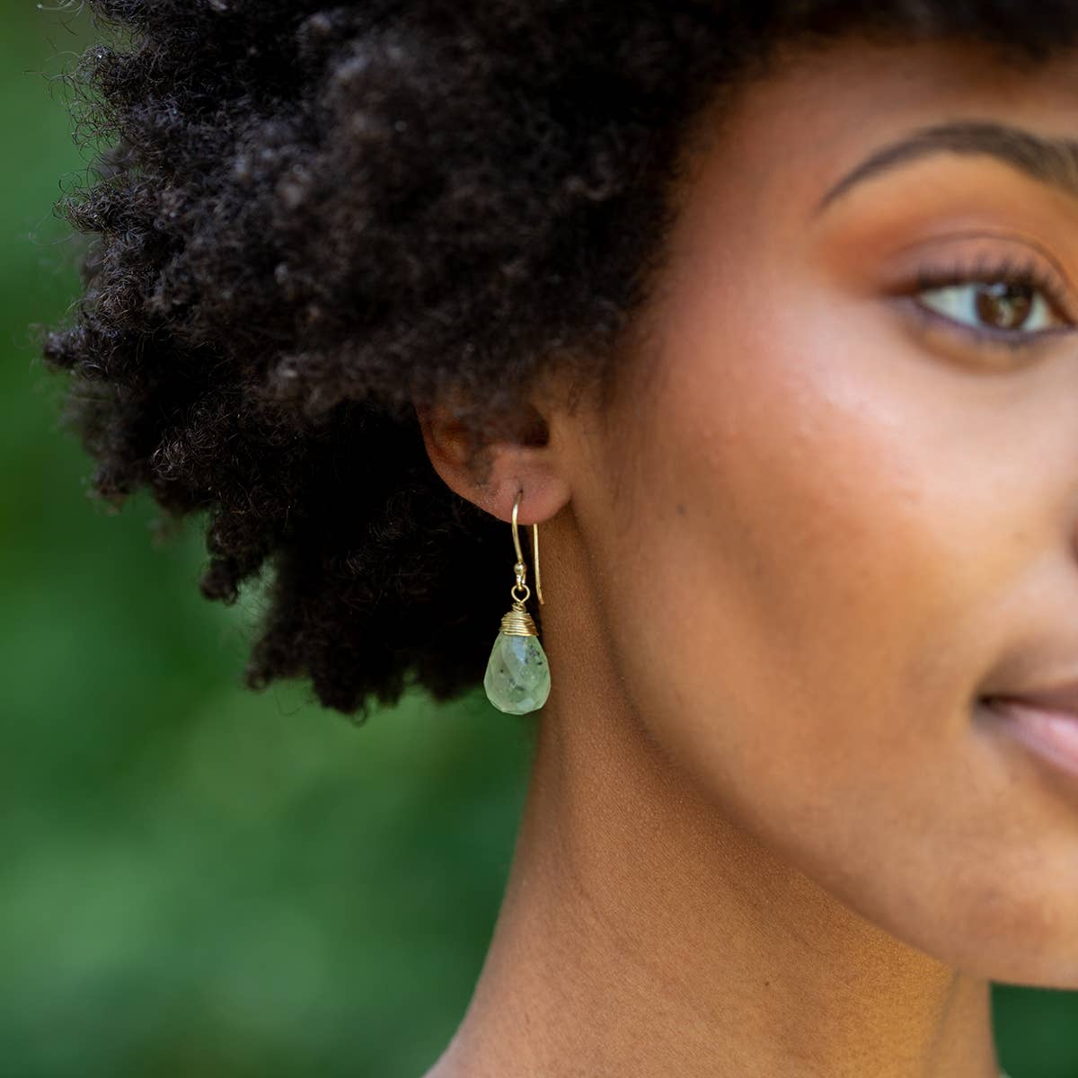 Tear-Drop Semi-Precious Stone Earrings - Single Set