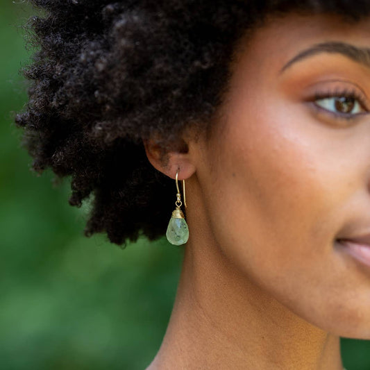 Tear-Drop Semi-Precious Stone Earrings - Single Set
