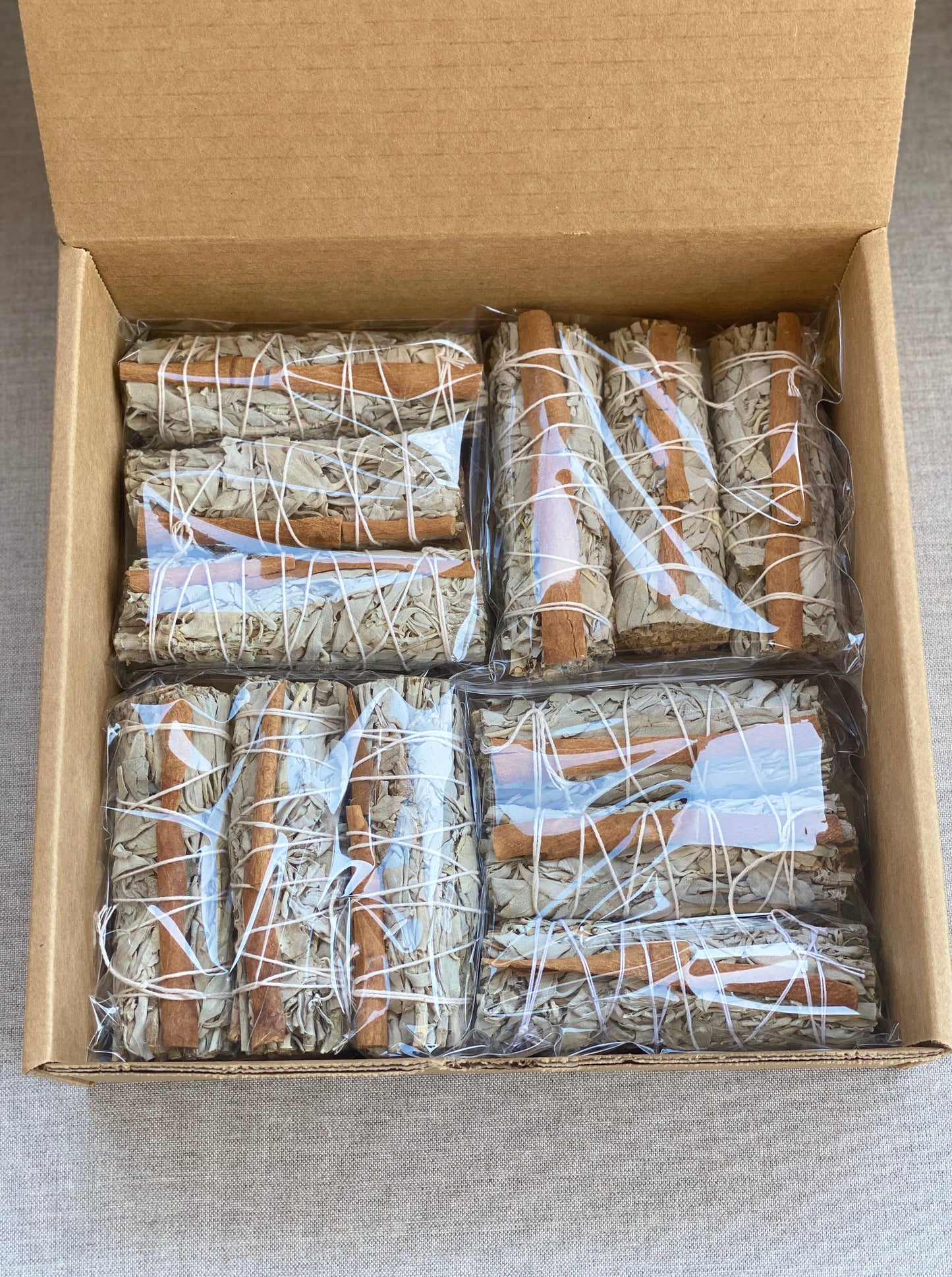 White Sage Smudge Sticks with Cinnamon