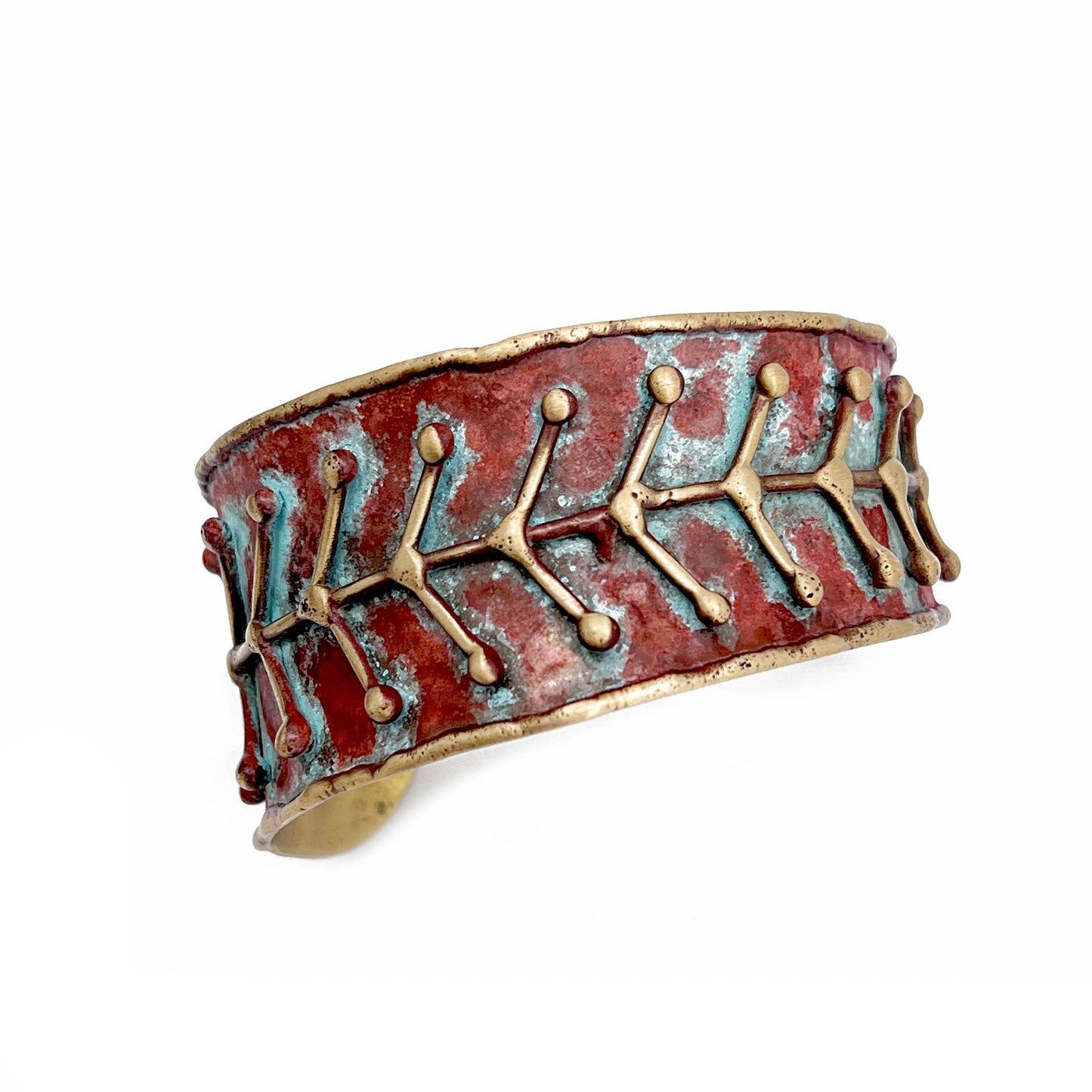 Brass Patina Bracelet - Single Bracelet