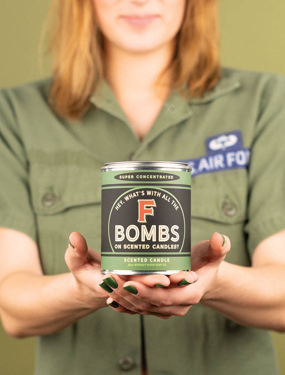 F Bombs Vintage Paint Candle
