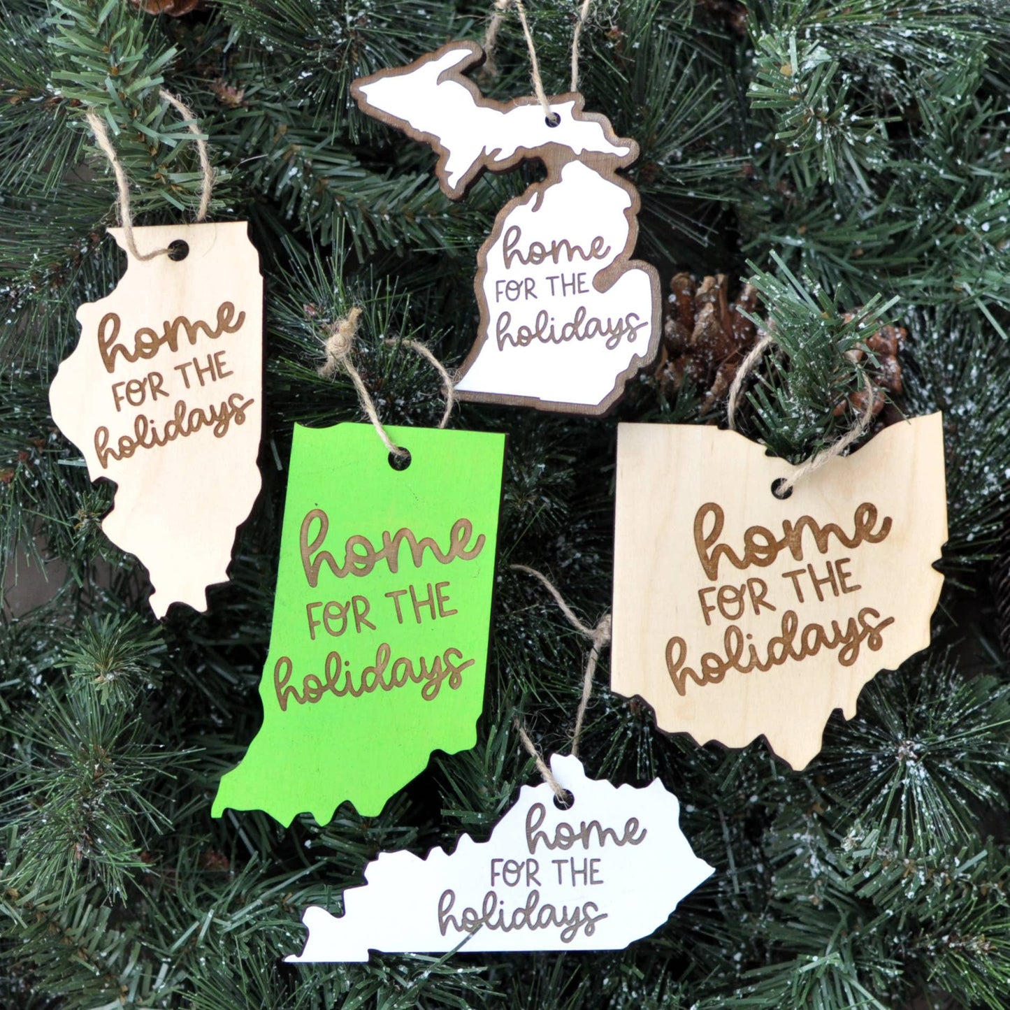 Home for the Holidays Wood Ornament