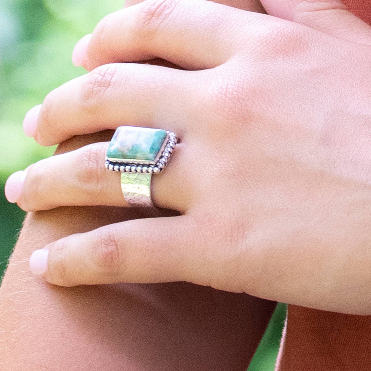 Kashi Semiprecious Stone Large Ring - Single Ring