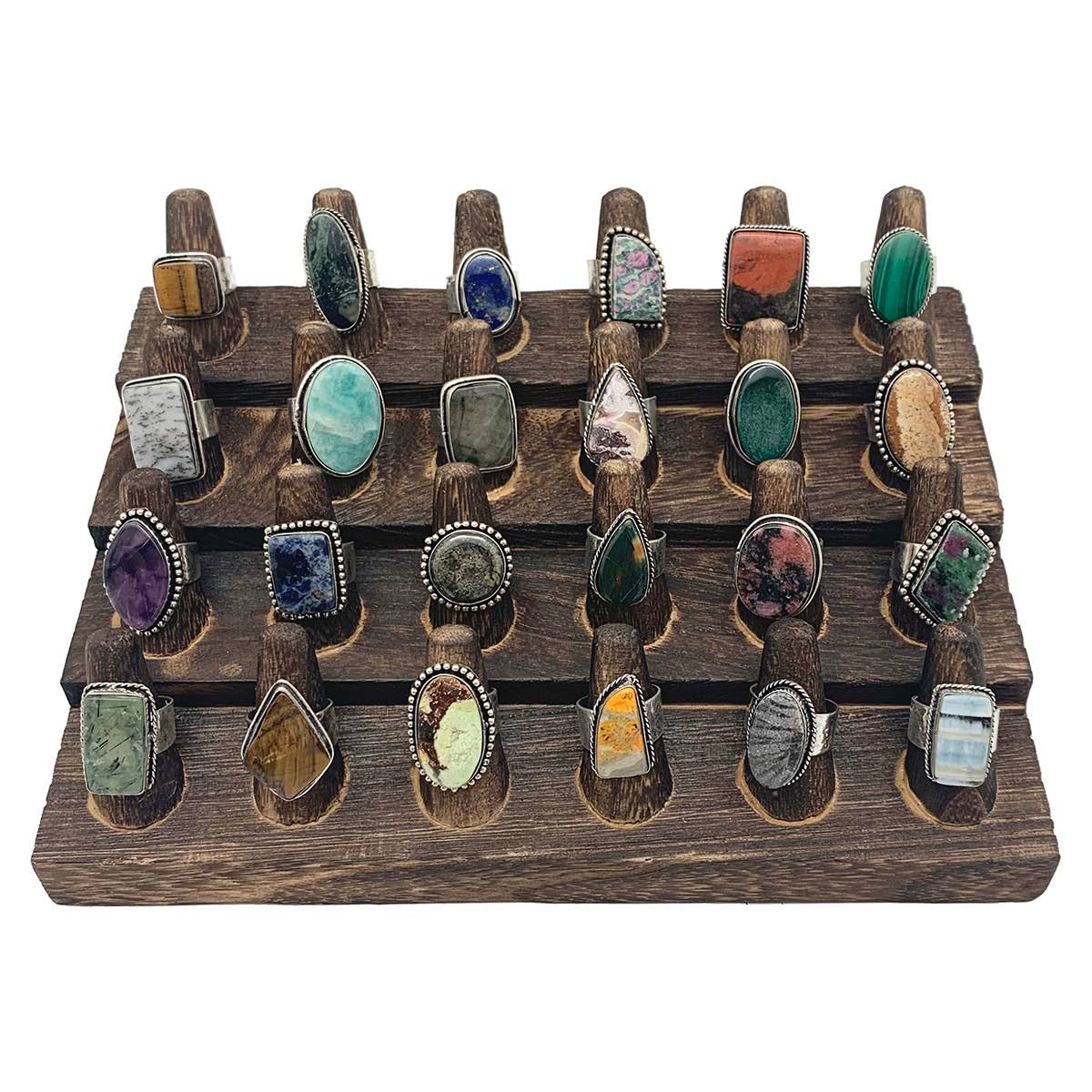 Kashi Semiprecious Stone Large Ring - Single Ring