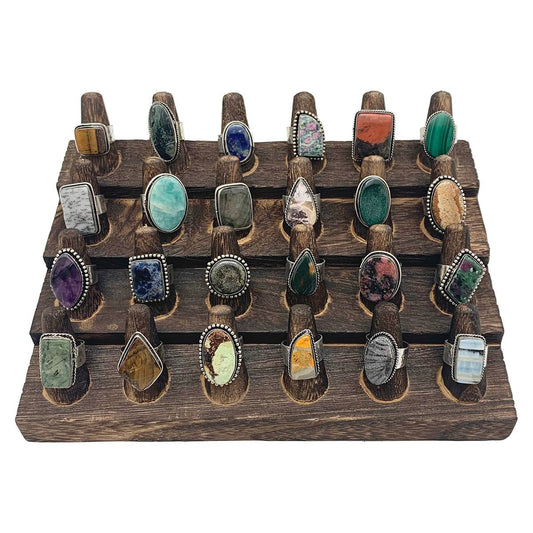 Kashi Semiprecious Stone Large Ring - Single Ring