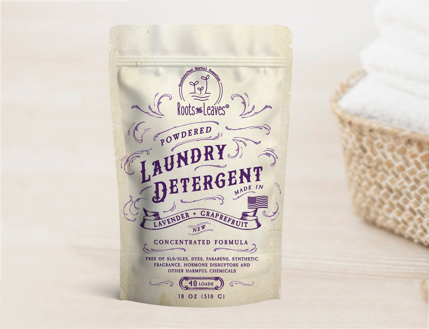 Powdered Laundry Detergent 18 oz (40 loads)
