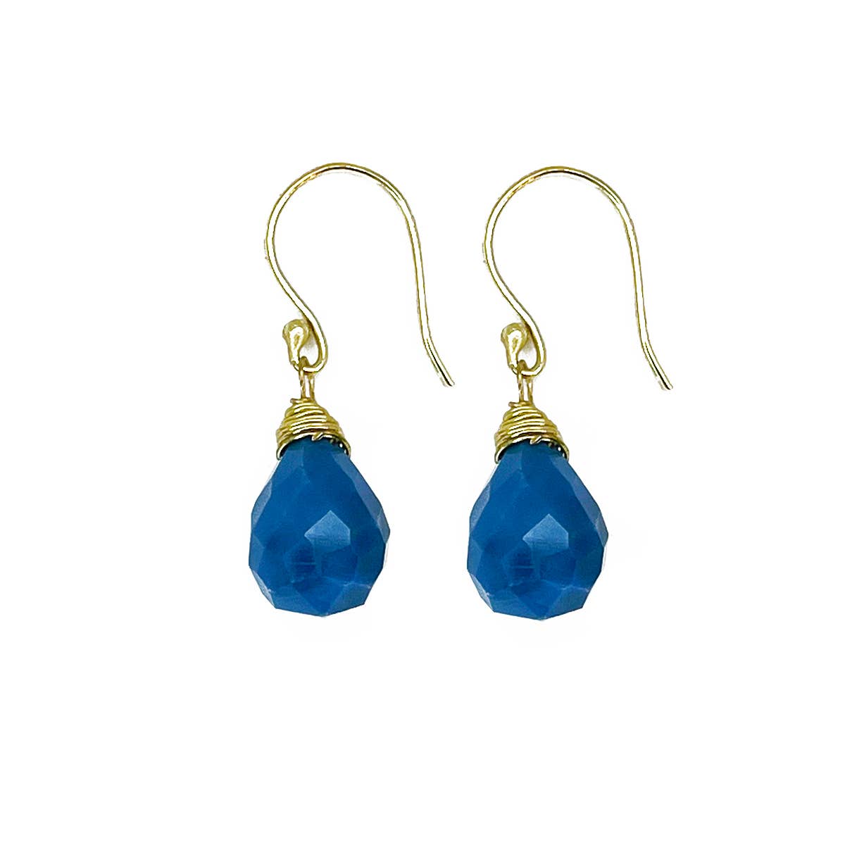 Tear-Drop Semi-Precious Stone Earrings - Single Set