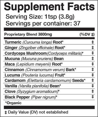 GOLDEN SUN MILK | Energizing Adaptogenic Chai*