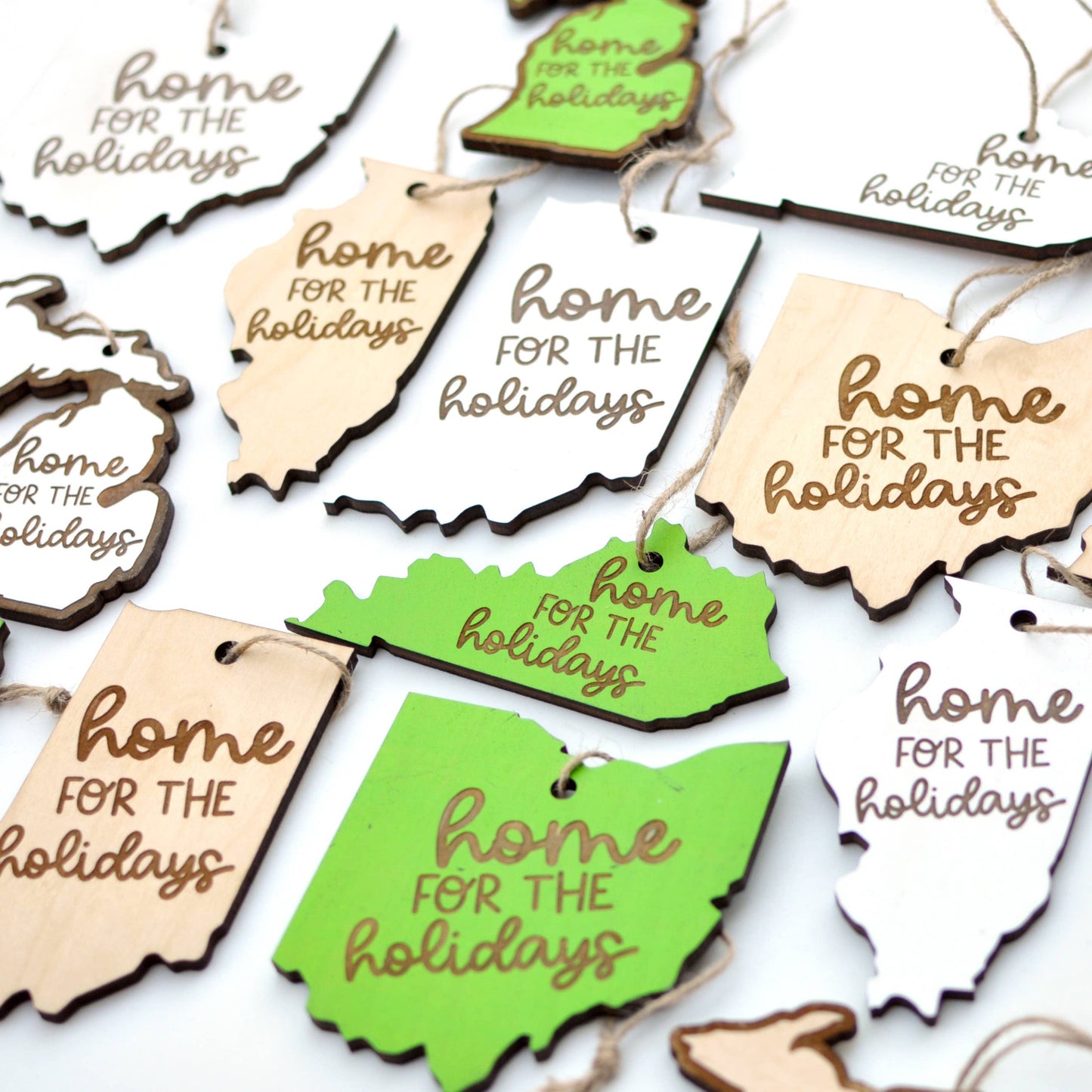 Home for the Holidays Wood Ornament