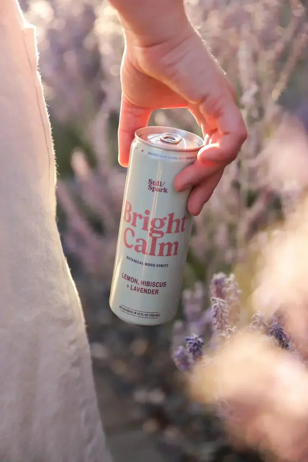 Bright Calm herbal relaxation tea with lavender and citrus for calming moments