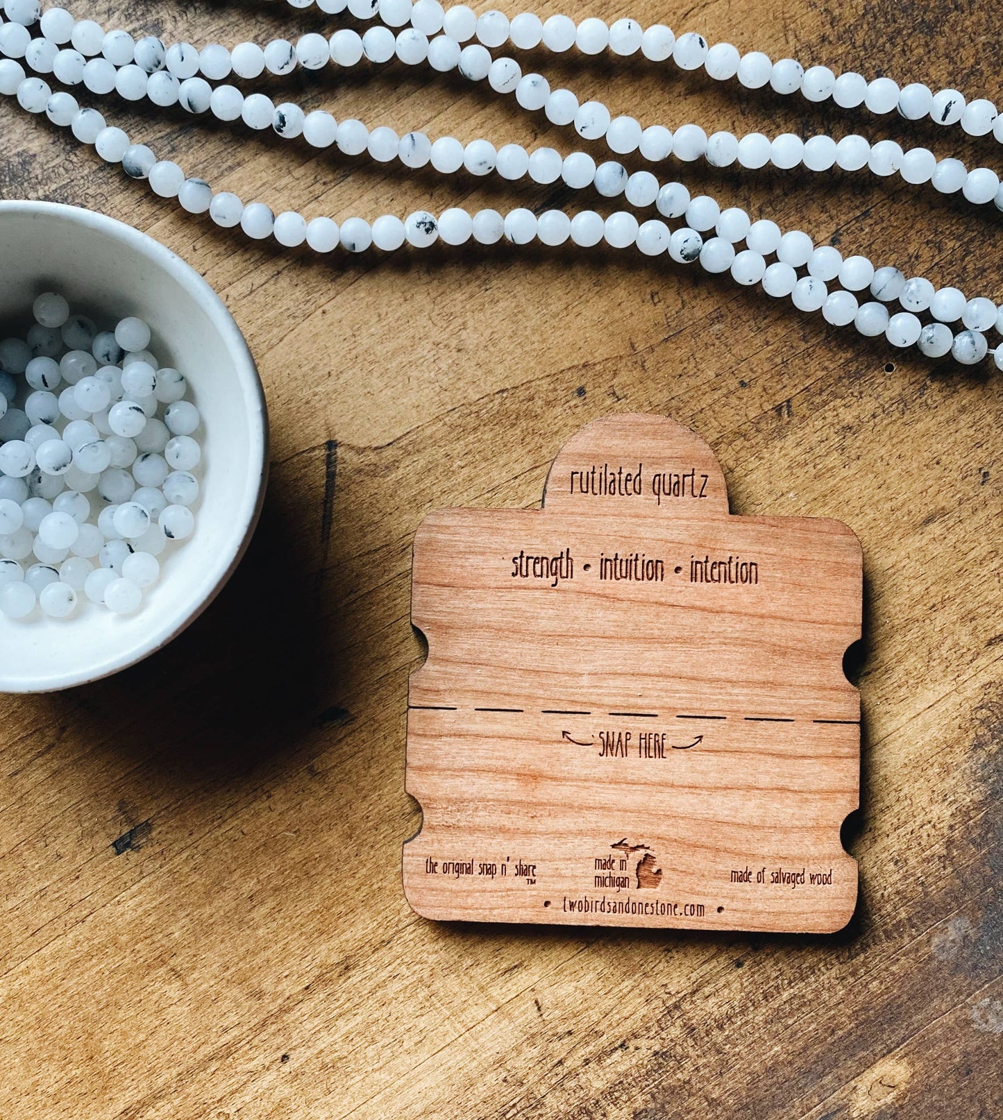 Spiritual Whiskey - Two Birds + One Stone Snap n' Share BFF Bracelet Quartz