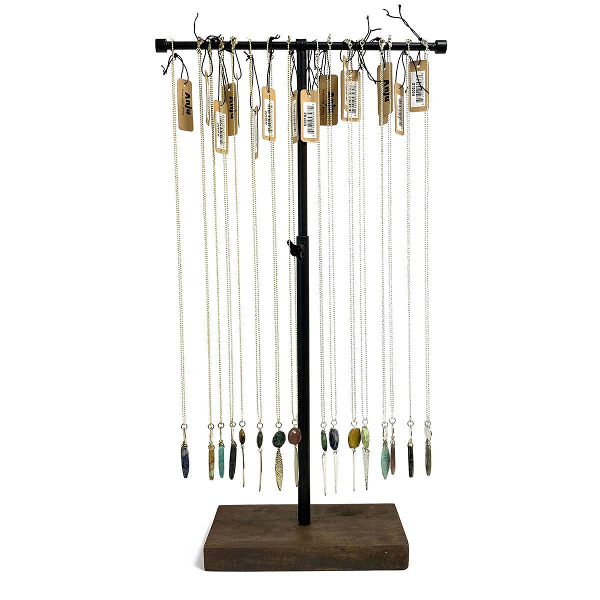 Akriti Metal and Stone Pendant Necklace - Singe Necklace