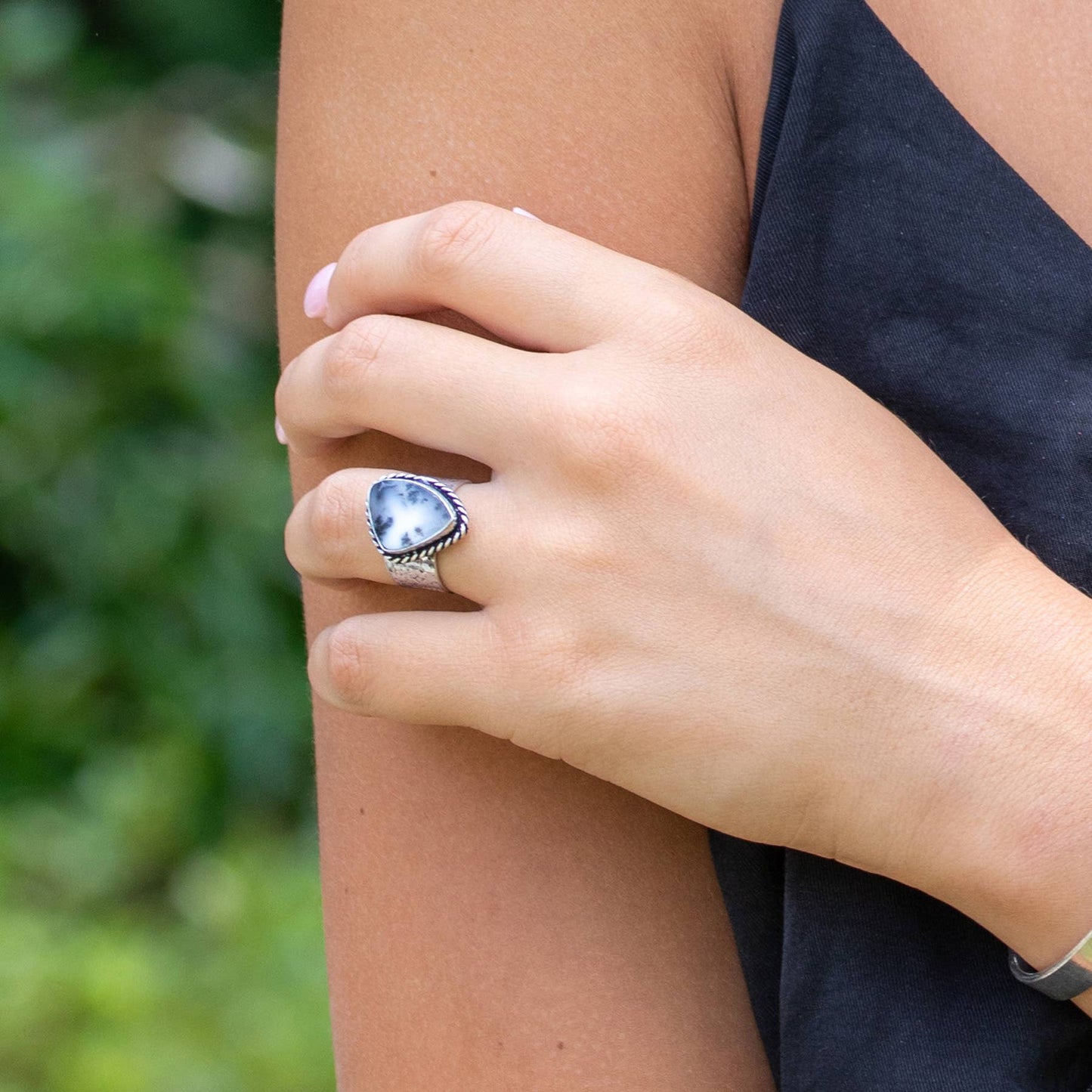 Kashi Semiprecious Stone Large Ring - Single Ring