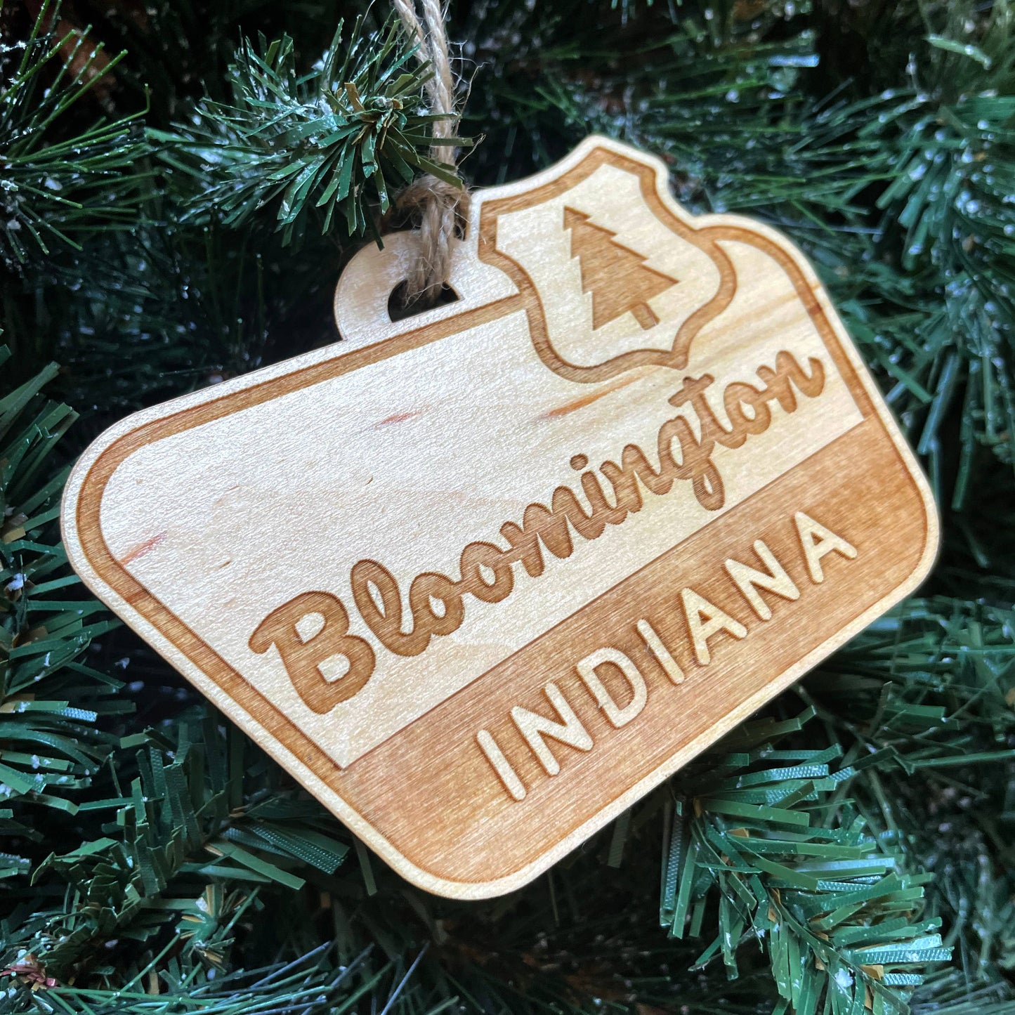 Customized Town Sign Ornament. Personalized For Your Town!
