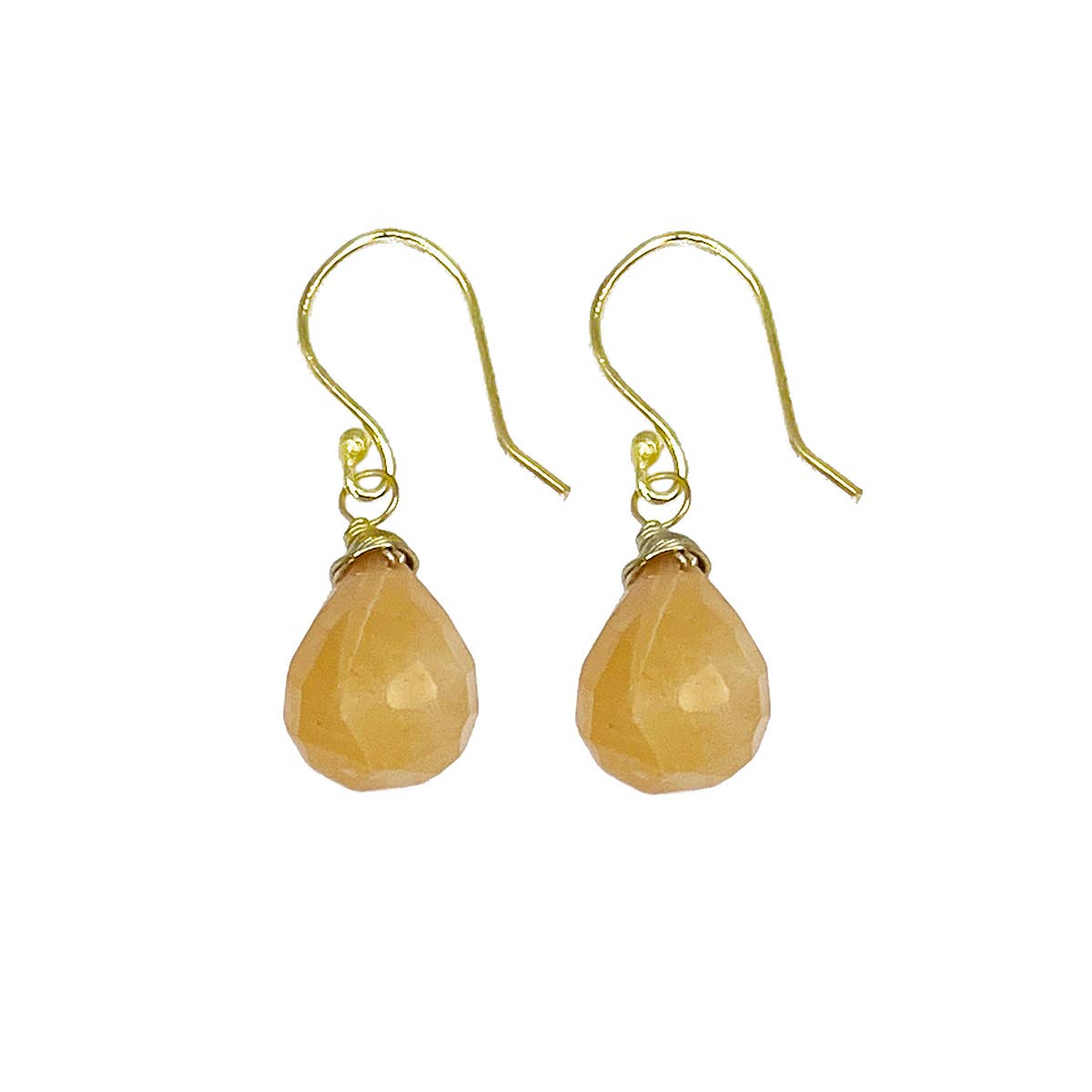 Tear-Drop Semi-Precious Stone Earrings - Single Set