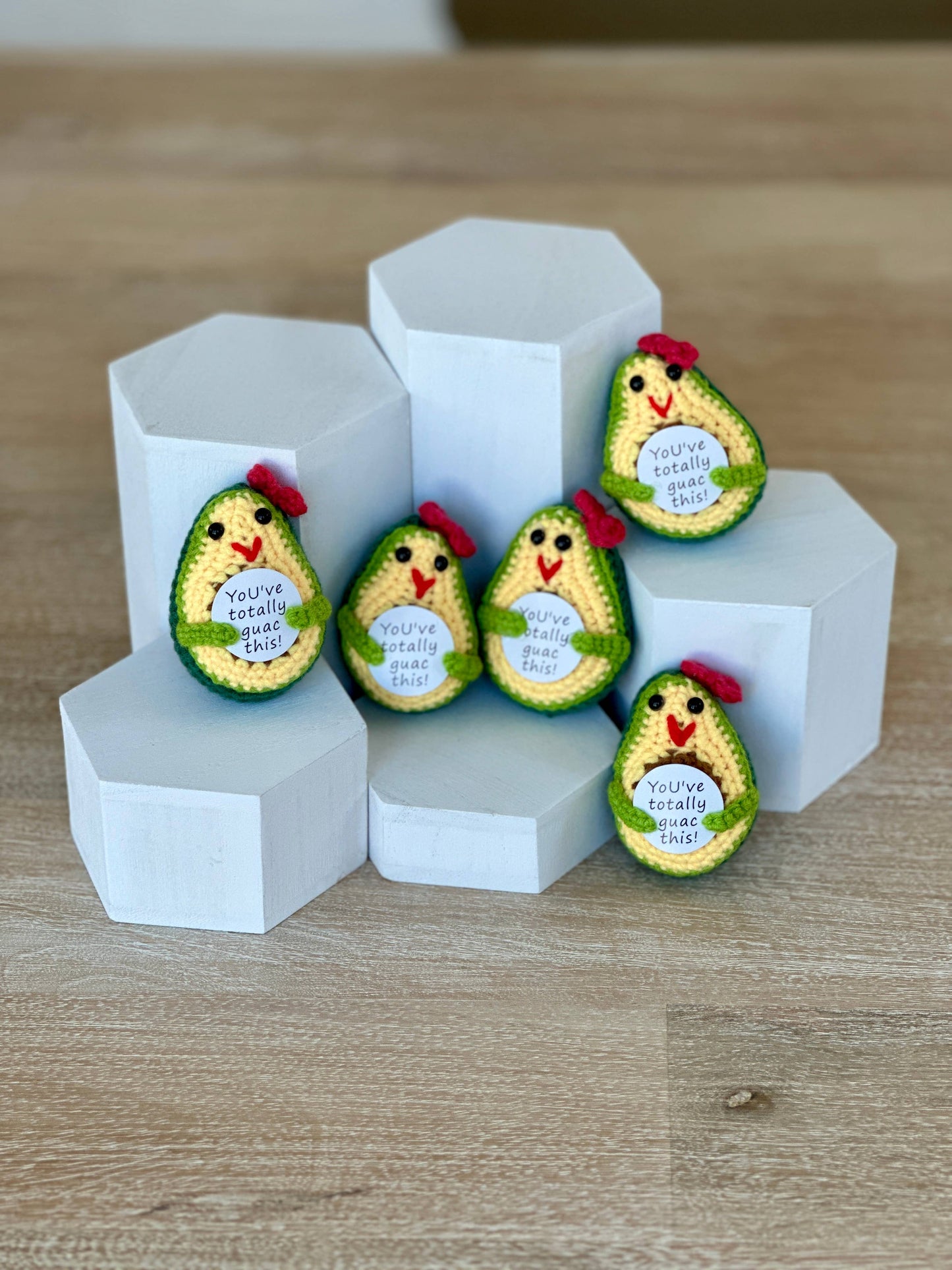 Crocheted Emotional Support Avocados