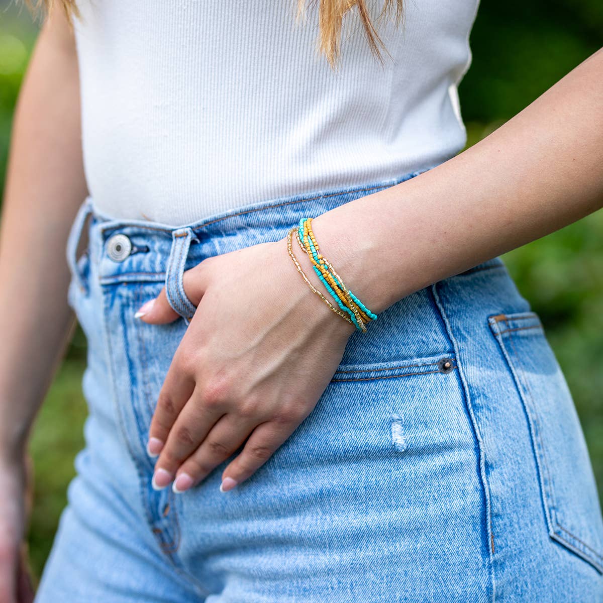 Seed Bead Bracelet - Single Bracelet