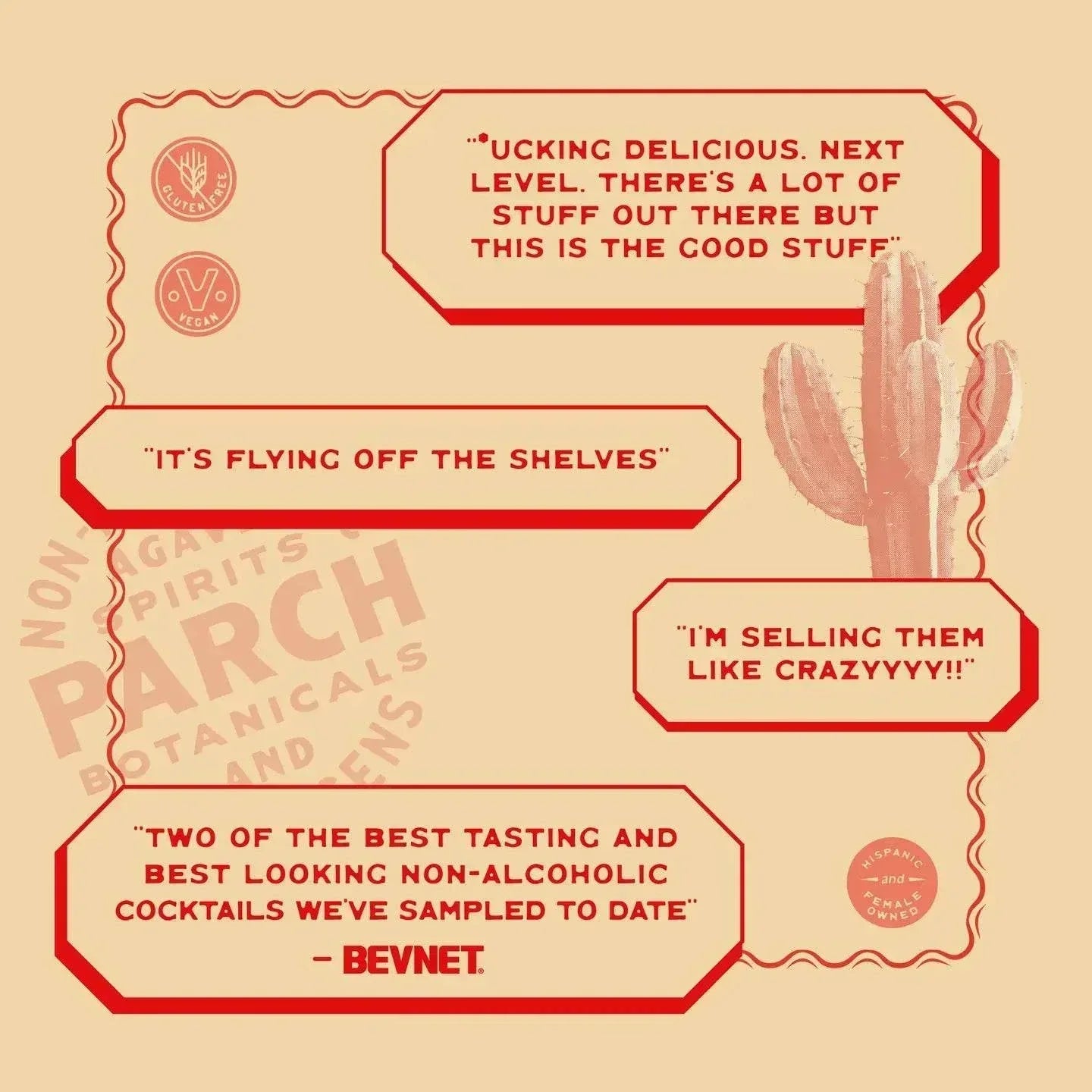 Prickly Paloma Agave Beverage with citrus fruits and desert botanicals in a glass