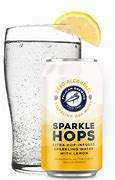 Citra Hop-infused Sparkling Water with lemon and vibrant citrus notes in a clear glass bottle