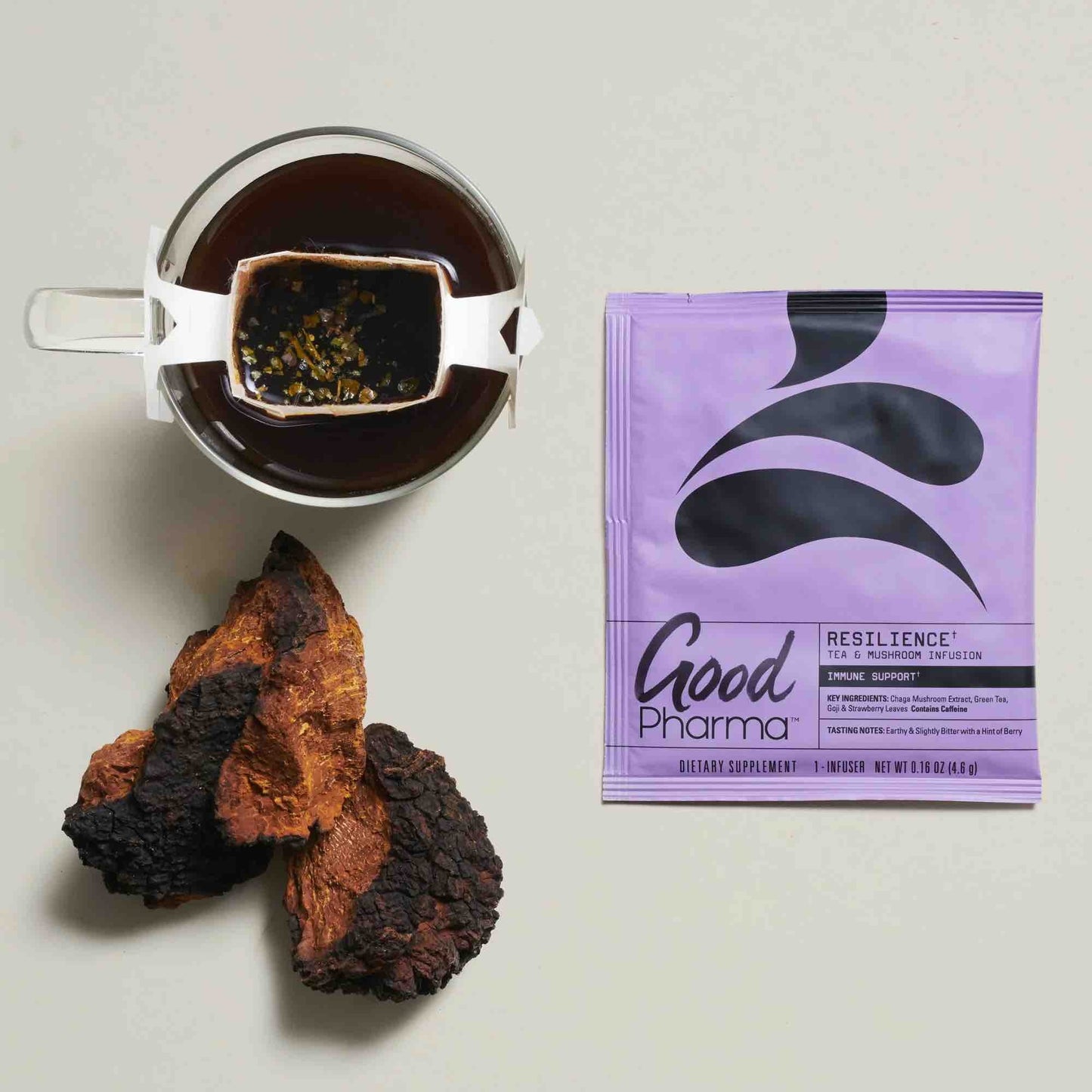 Resilience - Green Tea + Chaga Mushroom Infusion