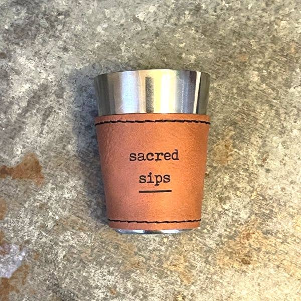 Spiritual Whiskey - Leatherette Shot Glass //Tincture // Sacred Sips