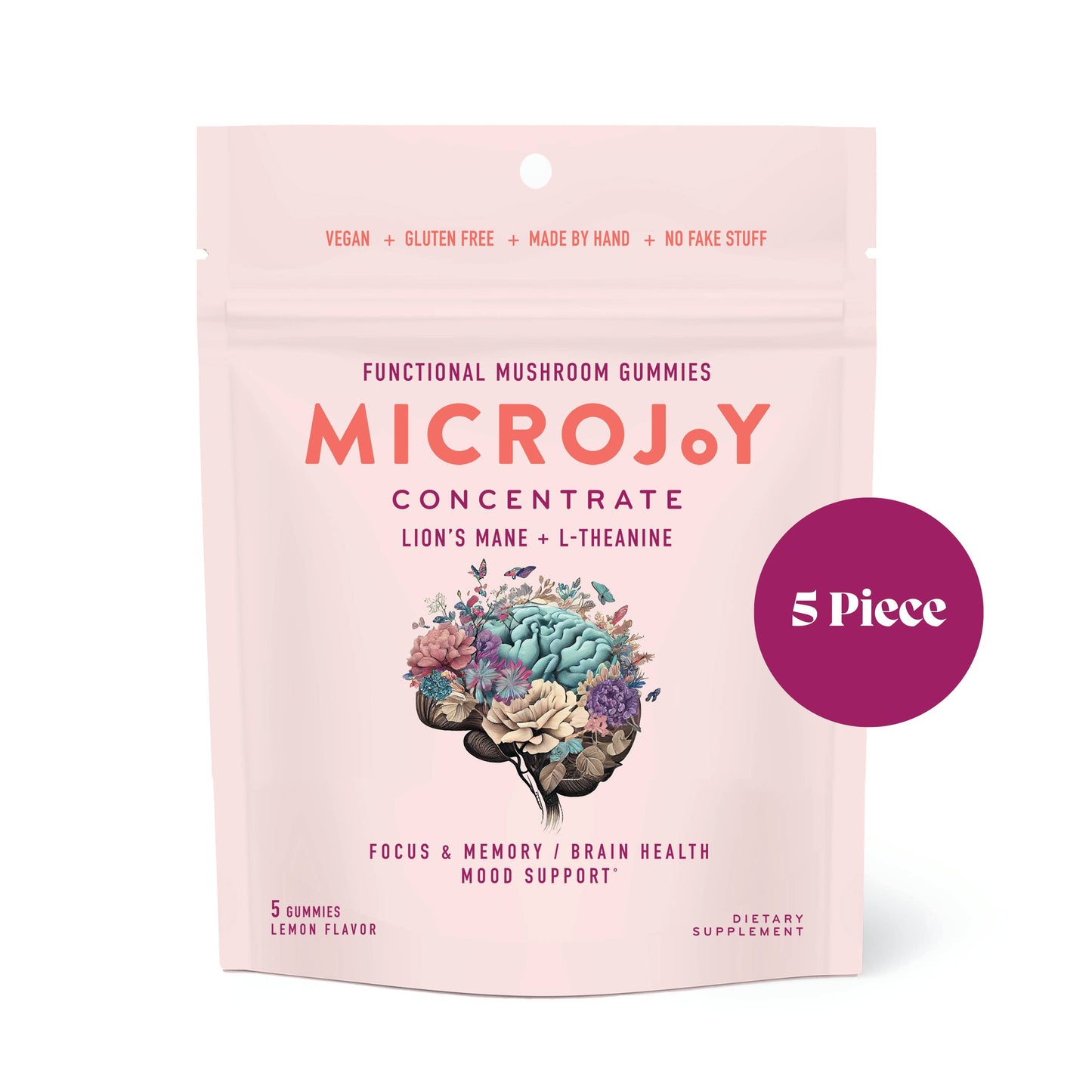 Concentrate Mushroom Gummies (5) / Vegan Supplement / Focus