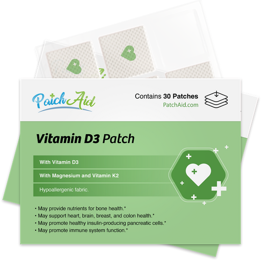 PatchAid - Vitamin D3 with K2 Patch - Bone, Heart & Immune Support