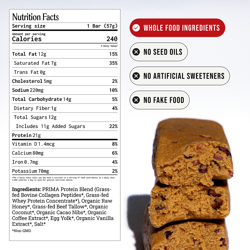PRIMA - Ancestral Protein Bar - Mocha
