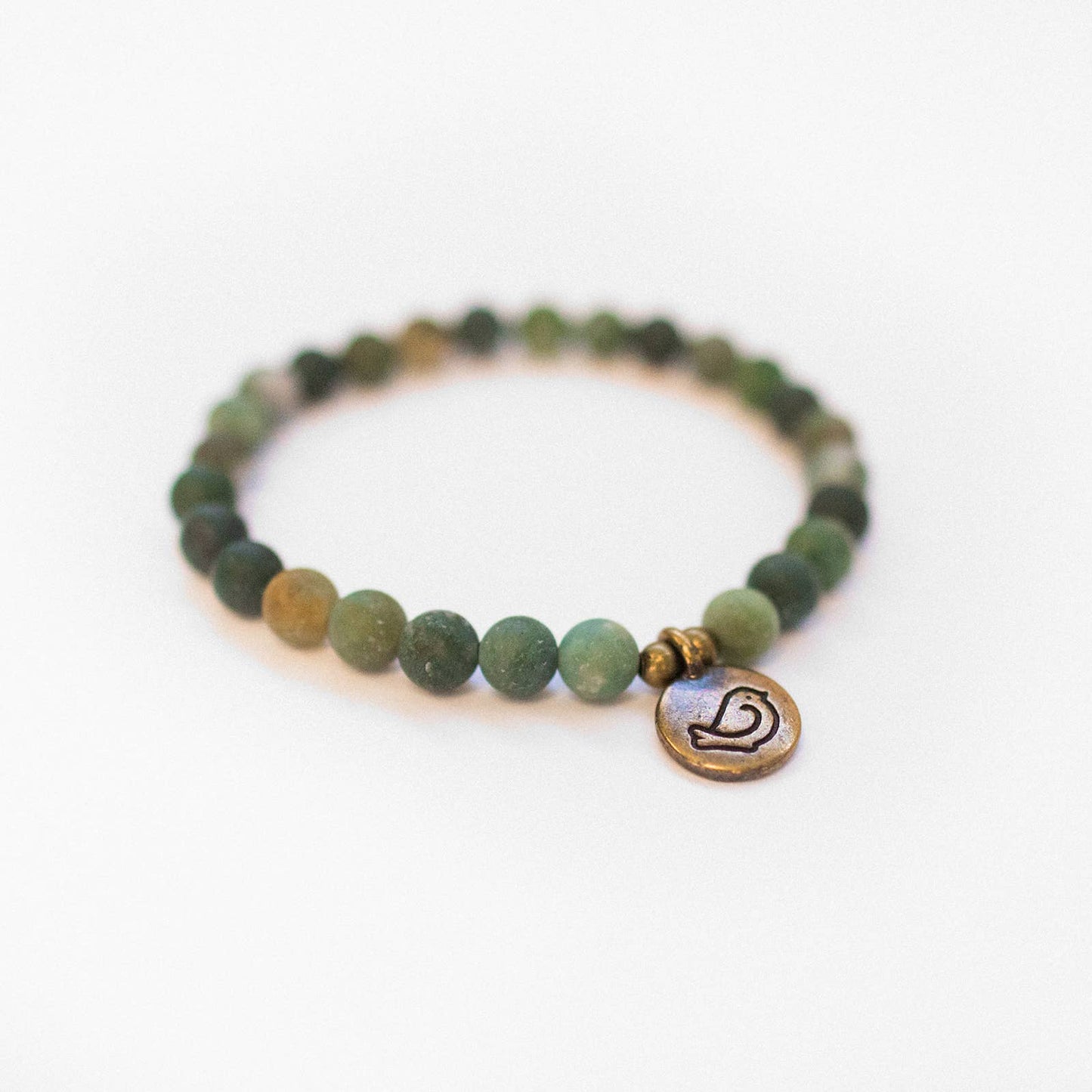 Spiritual Whiskey - Two Birds + One Stone Snap n' Share BFF Bracelet Moss Agate