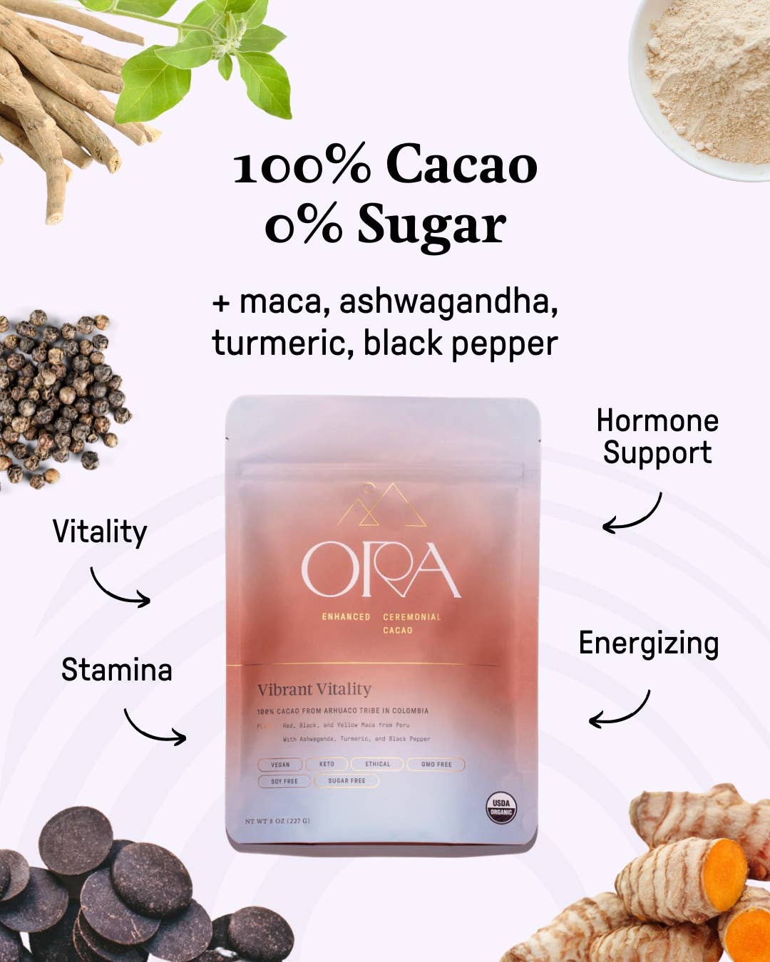Vibrant Vitality Cacao - Organic Ceremonial Chocolate