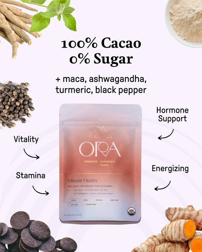 Vibrant Vitality Cacao - Organic Ceremonial Chocolate