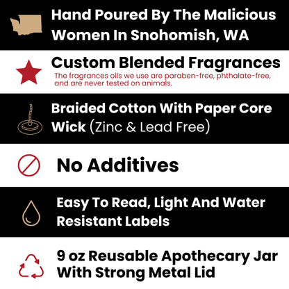 Unfuckwithable! 9oz Witch Candle Malicious Women Co