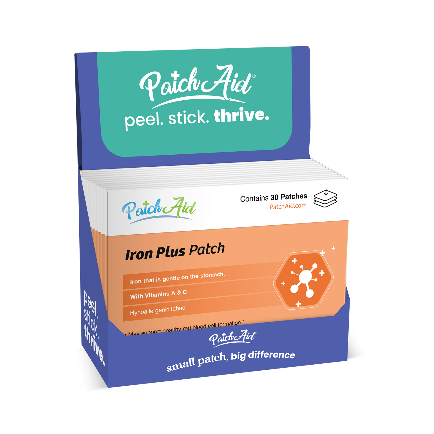 PatchAid - Iron Plus Vitamin Patch - Gentle Iron & Absorption Support