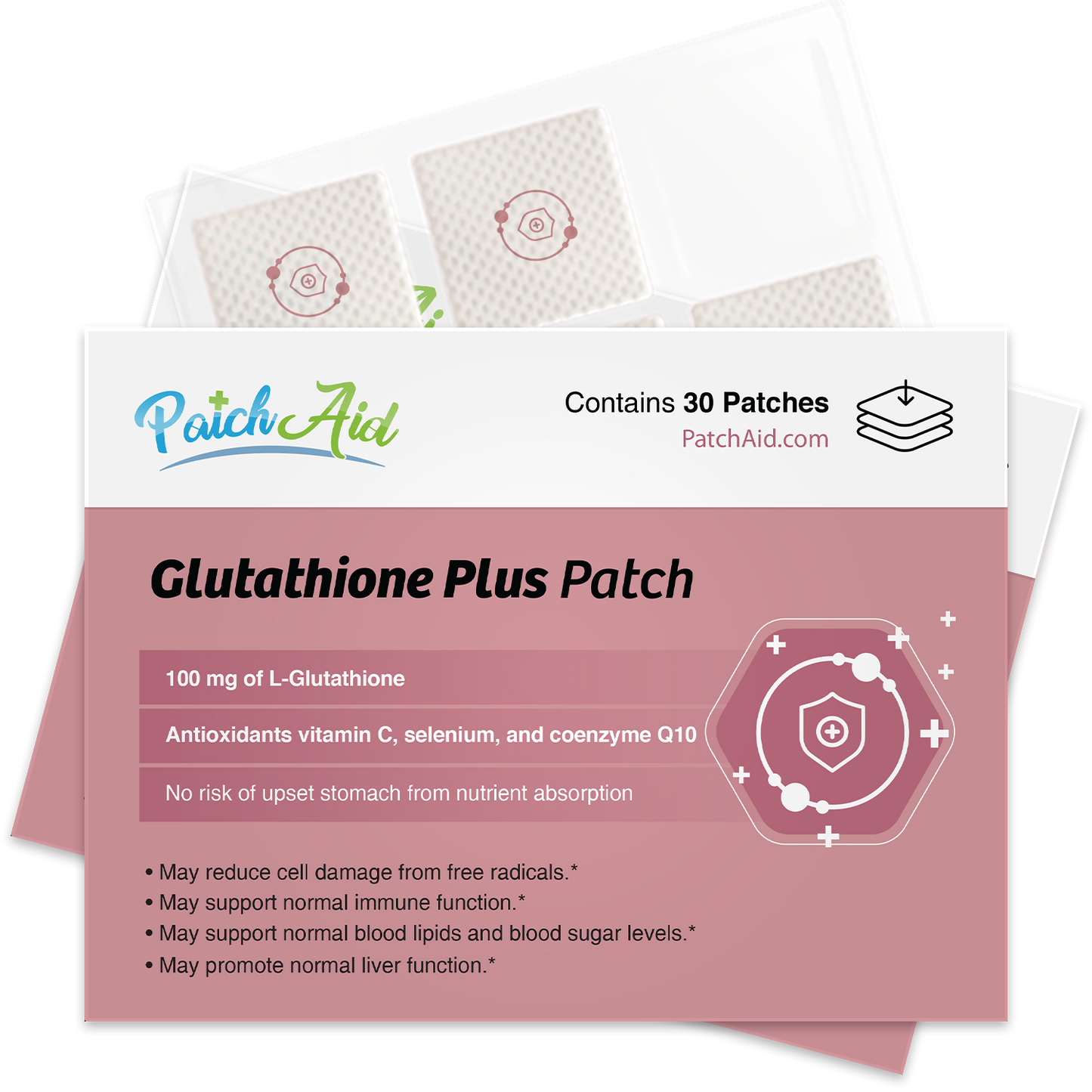 PatchAid - Glutathione Plus Patch - Antioxidant & Detox Support