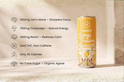 Fungi Fusion Mango Mimosa Adaptogen Beverage