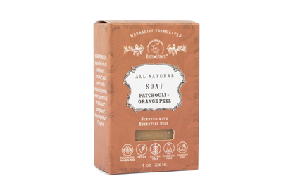Organic Vegan Patchouli + Orange Bar Soap