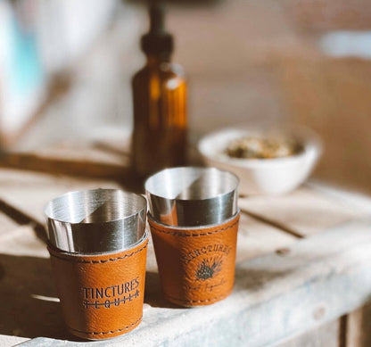 Spiritual Whiskey - Leatherette Shot Glass //Tincture // Sacred Sips