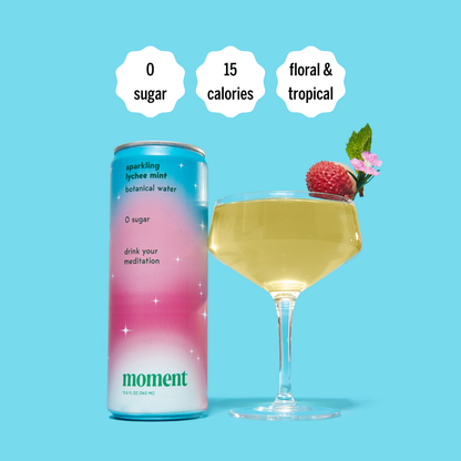 Sparkling Lychee Mint Botanical Water