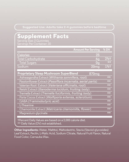 NOON Sleep Mushroom Gummy Delights