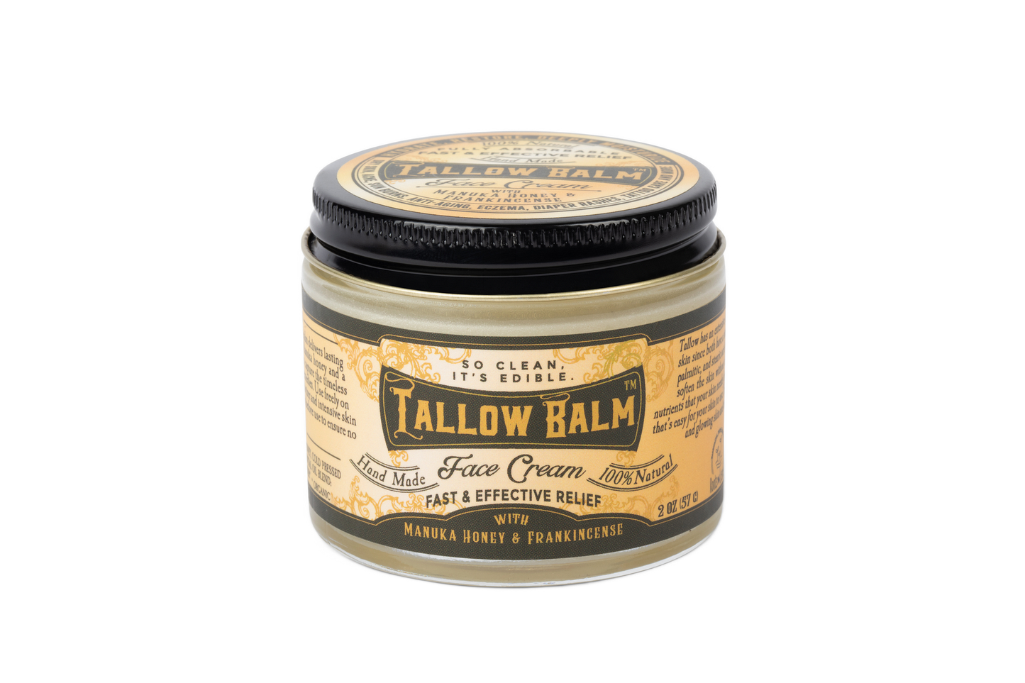 Tallow Face Cream with Manuka Honey