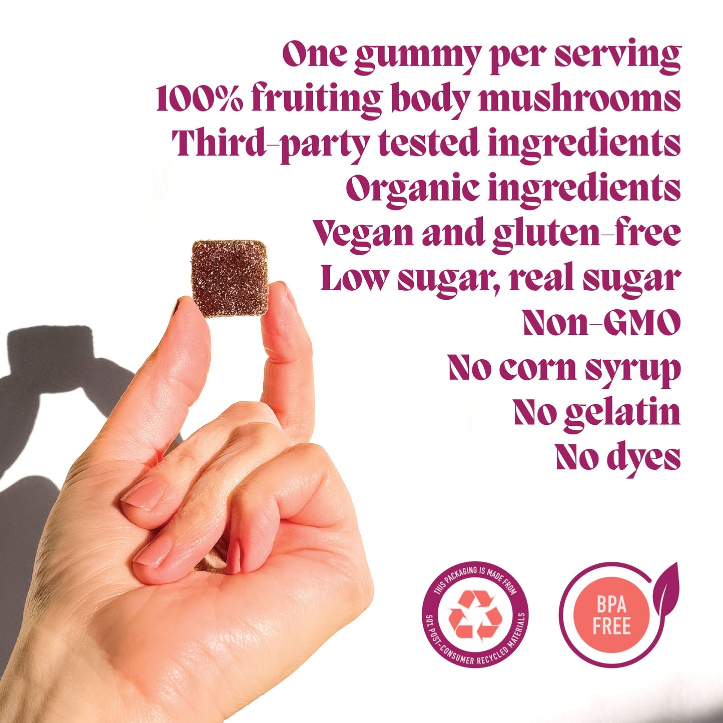 Motivate Mushroom Gummies (5) / Vegan Supplement / Energy