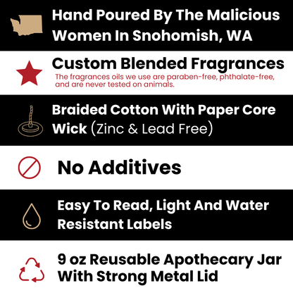 Manifest That Shit 9oz Witch Candle Malicious Women Co