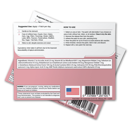 PatchAid - Glutathione Plus Patch - Antioxidant & Detox Support