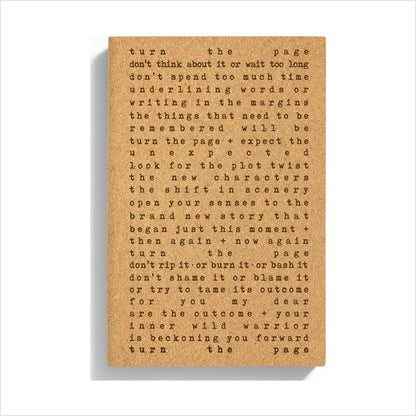 Spiritual Whiskey - Engraved Cork Journal // Bound Notebook