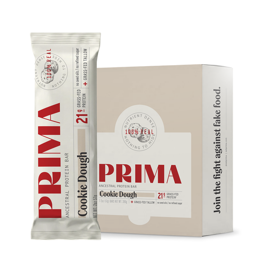 PRIMA Ancestral Protein Bar Cookie Dough classic treat packaging