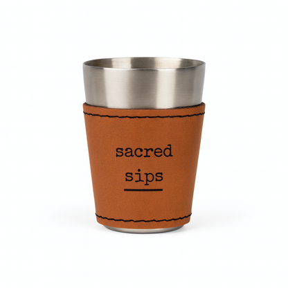Spiritual Whiskey - Leatherette Shot Glass //Tincture // Sacred Sips