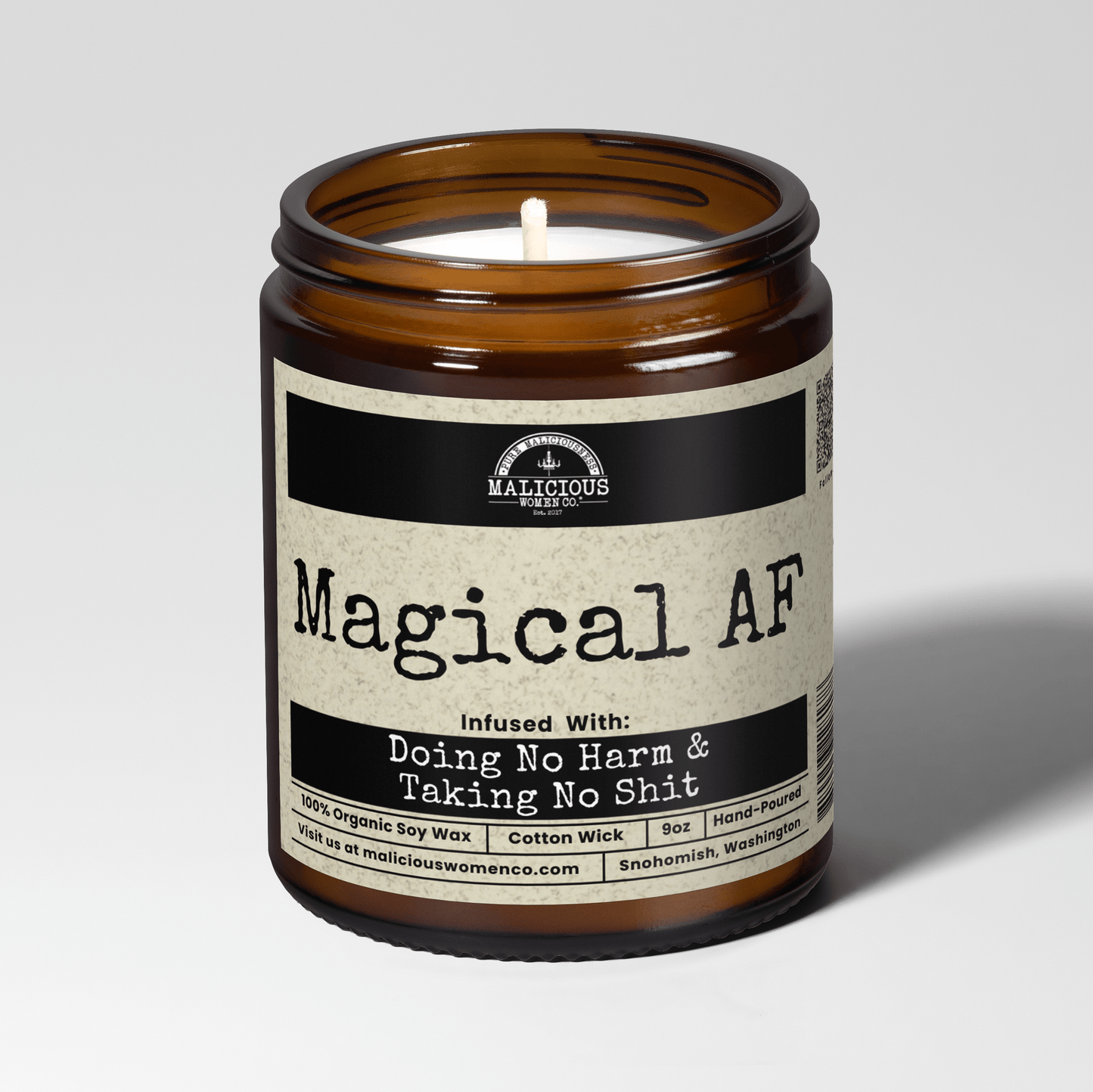 Magical Af 9oz Witch Candle Malicious Women Co