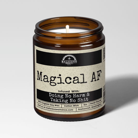 Magical Af 9oz Witch Candle Malicious Women Co