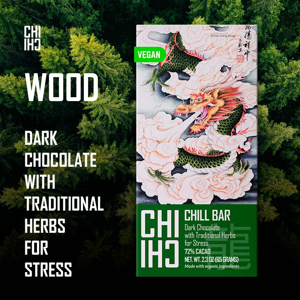 CHILL Bars Vegan Herbal Chocolate Bars
