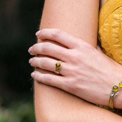 Tanvi Ring Collection - Gold-Toned Brass